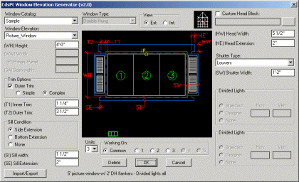 Window Elevation Generator